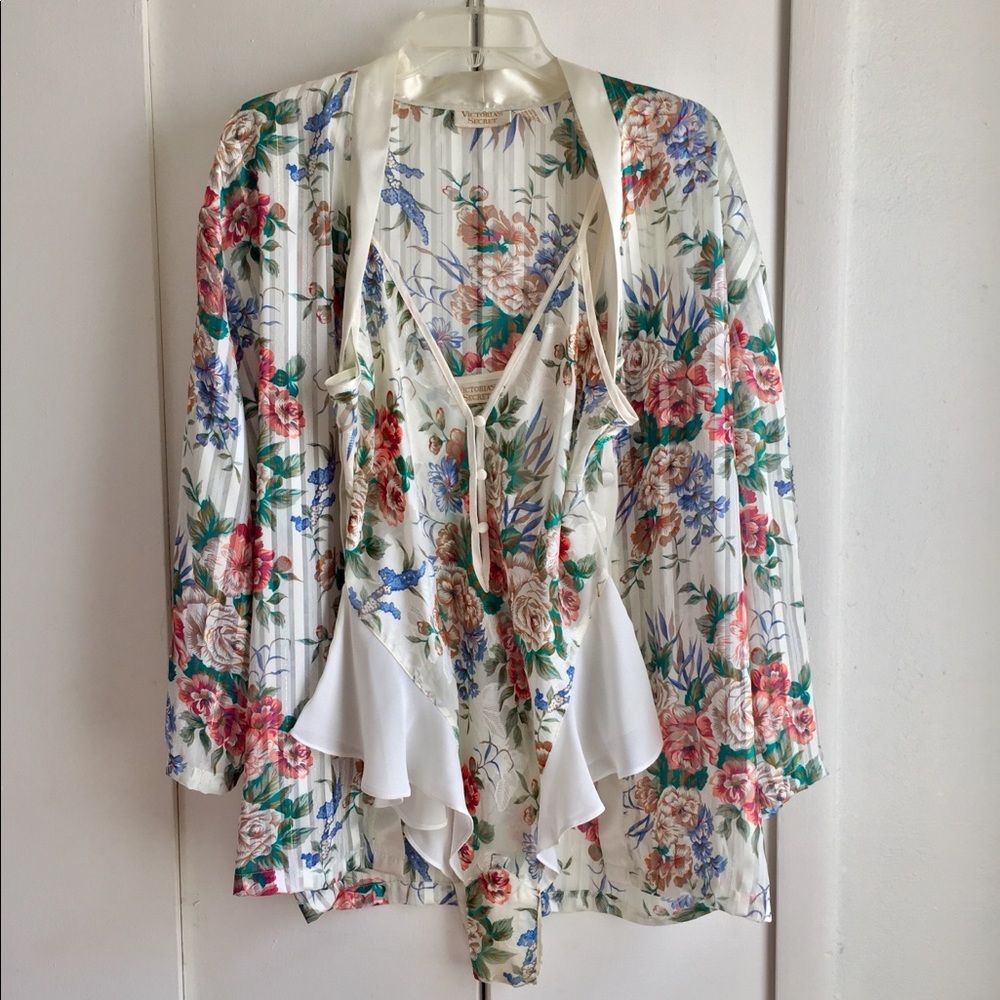 Victoria’s Secret Gold Label Bodysuit Teddy & Robe